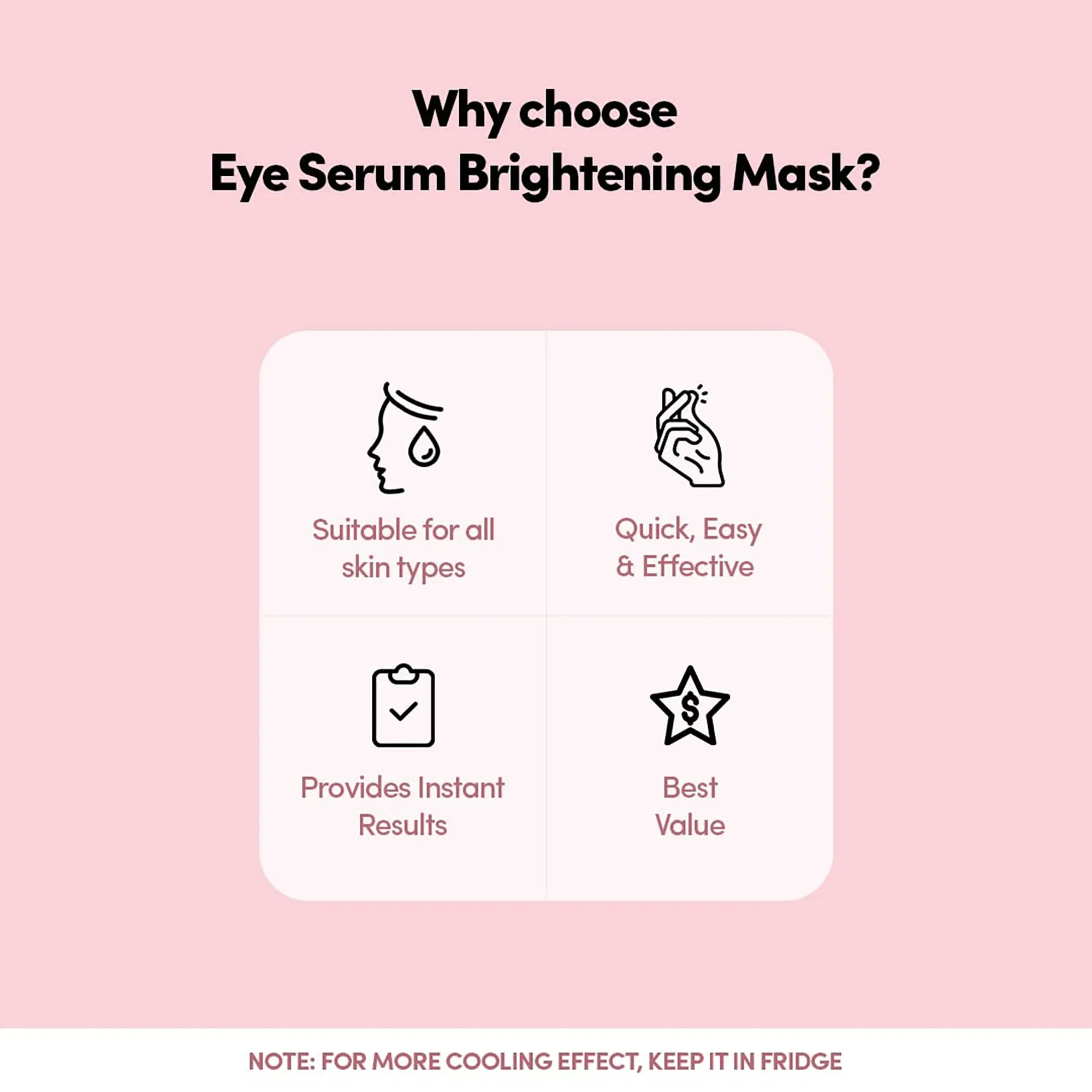 Prolixr Eye Serum Brightening Mask - 1 pair | Reduce Wrinkles, Dark Circles, Puffy and Tired Eyes | Under Eye Mask for Dark Circles | Eye Mask with Cooling Gel