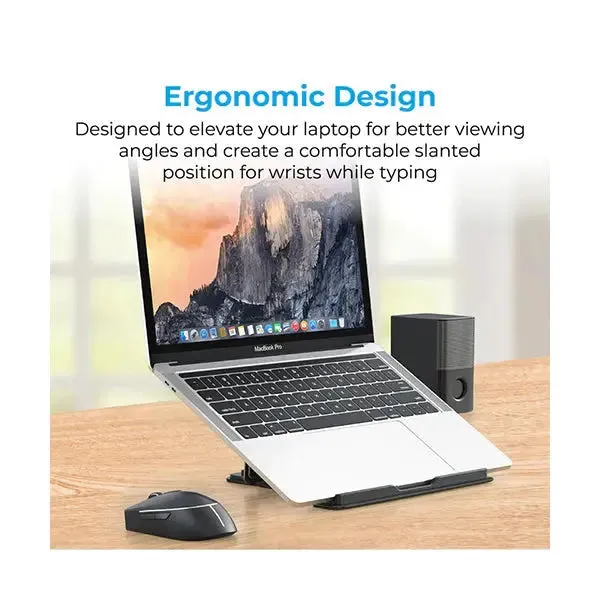 Promate, DeskMate-5, Multi-Level Adjustable Laptop Stand - Silver