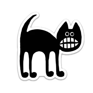 PsychoCat Sticker