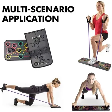 Push Up Board System with Pull Rope,13 in 1 Body Building Exercise Tools Workout Push-up Stands, Multi-Function Portable Bracket Board Push Up Training System, Retails $80 