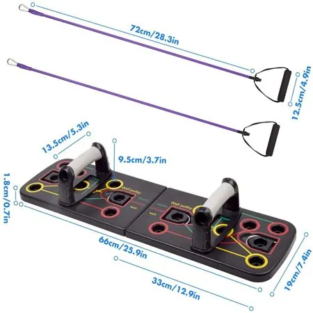 Push Up Board System with Pull Rope,13 in 1 Body Building Exercise Tools Workout Push-up Stands, Multi-Function Portable Bracket Board Push Up Training System, Retails $80 