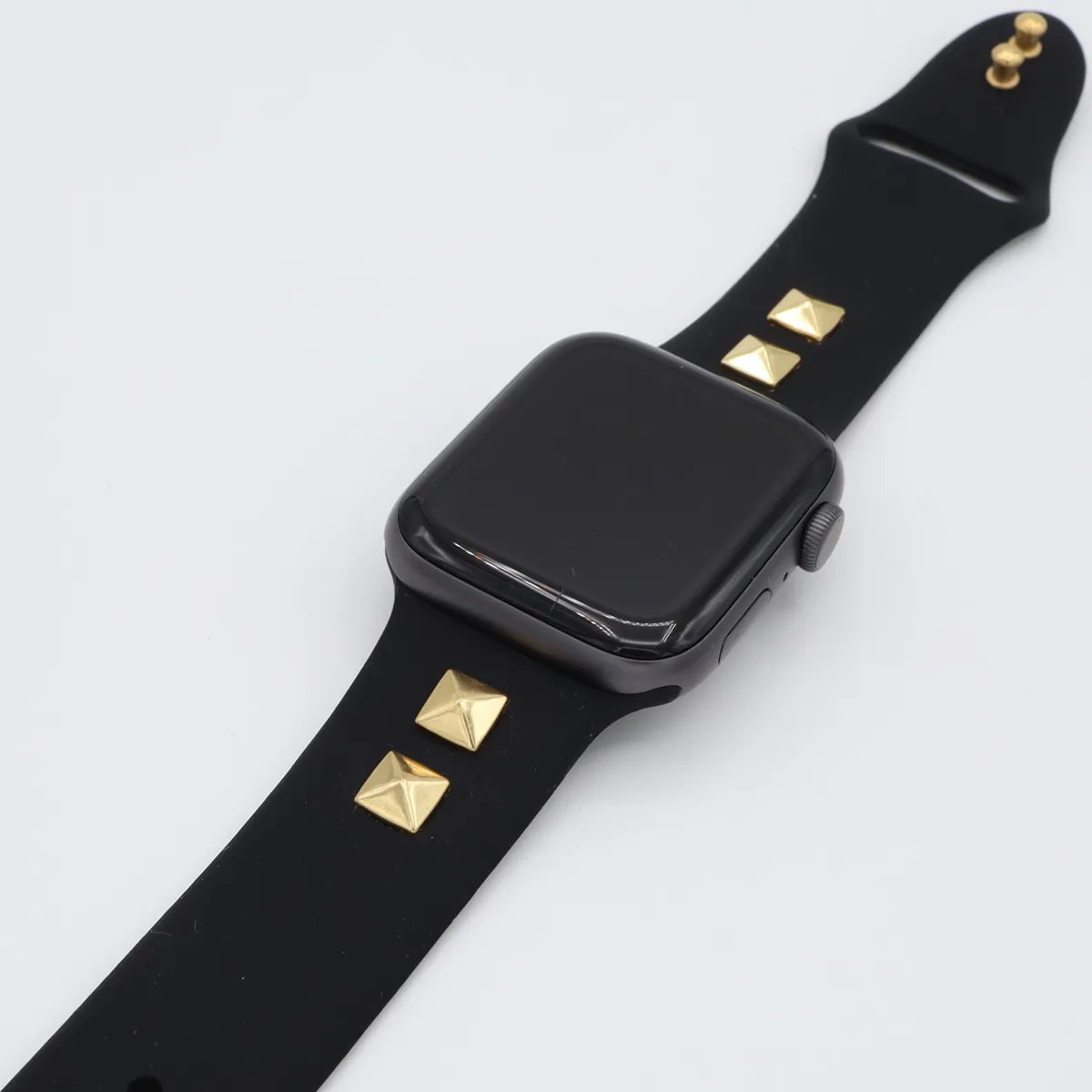 Pyramid Stud Silicone Apple Watch Band