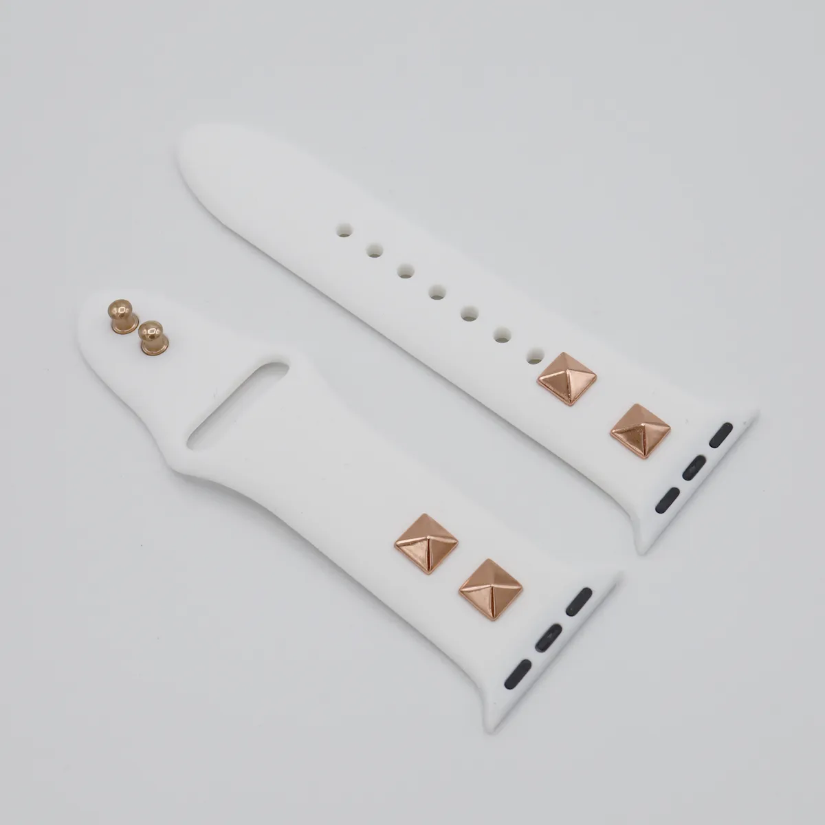 Pyramid Stud Silicone Apple Watch Band