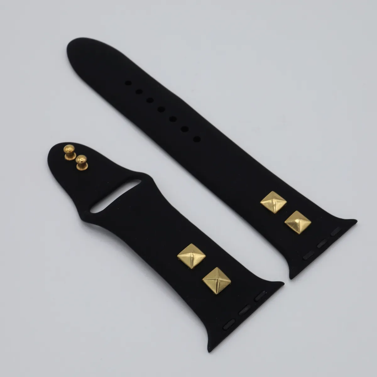 Pyramid Stud Silicone Apple Watch Band
