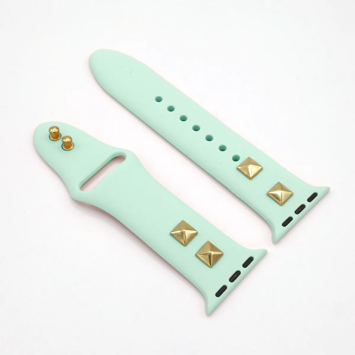 Pyramid Stud Silicone Apple Watch Band