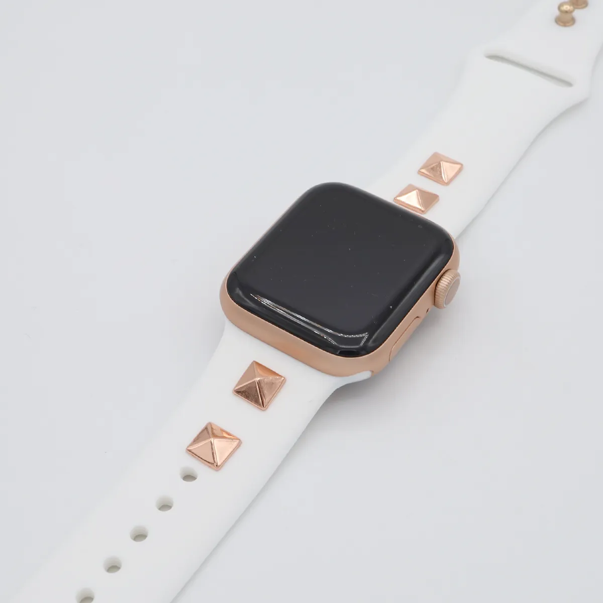 Pyramid Stud Silicone Apple Watch Band