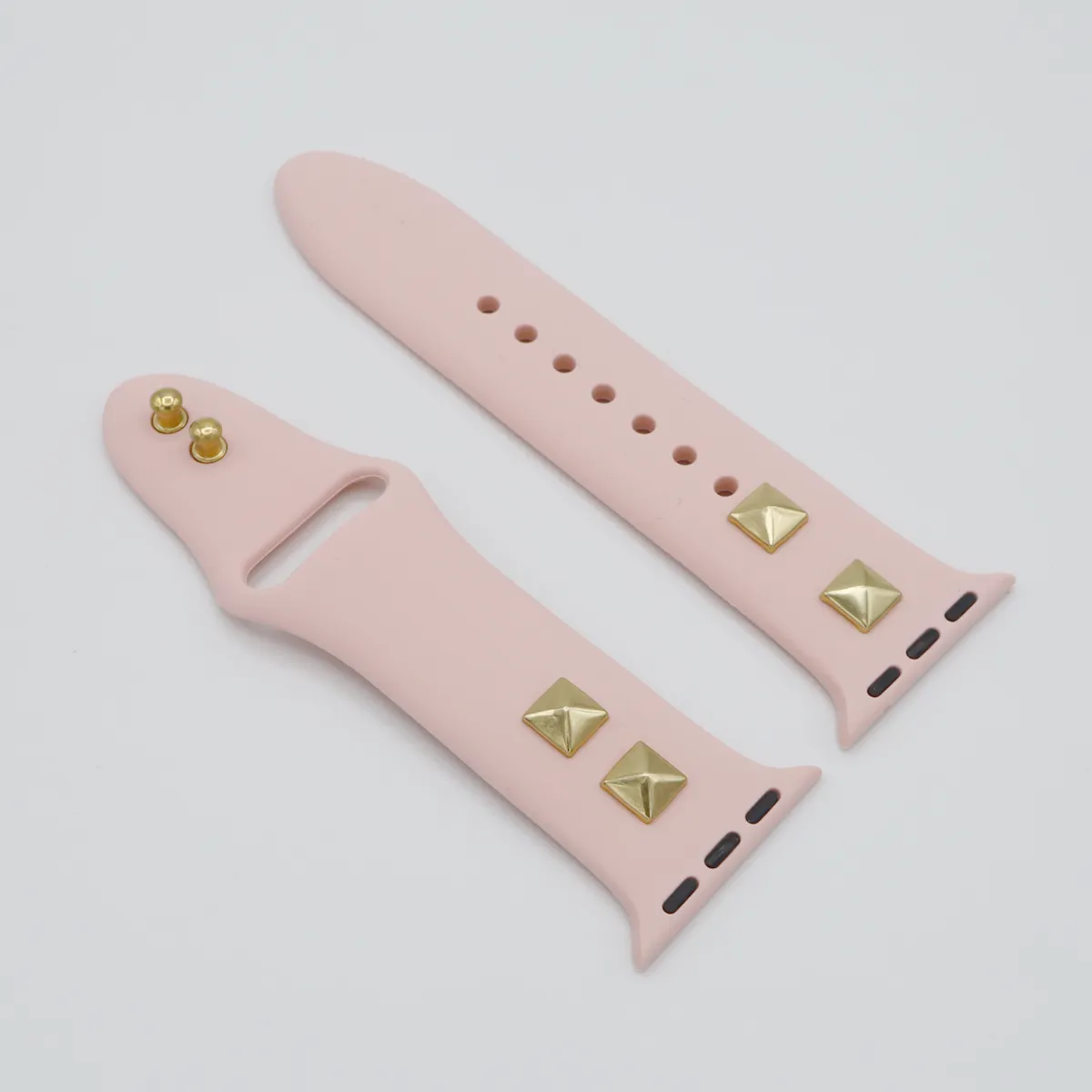 Pyramid Stud Silicone Apple Watch Band