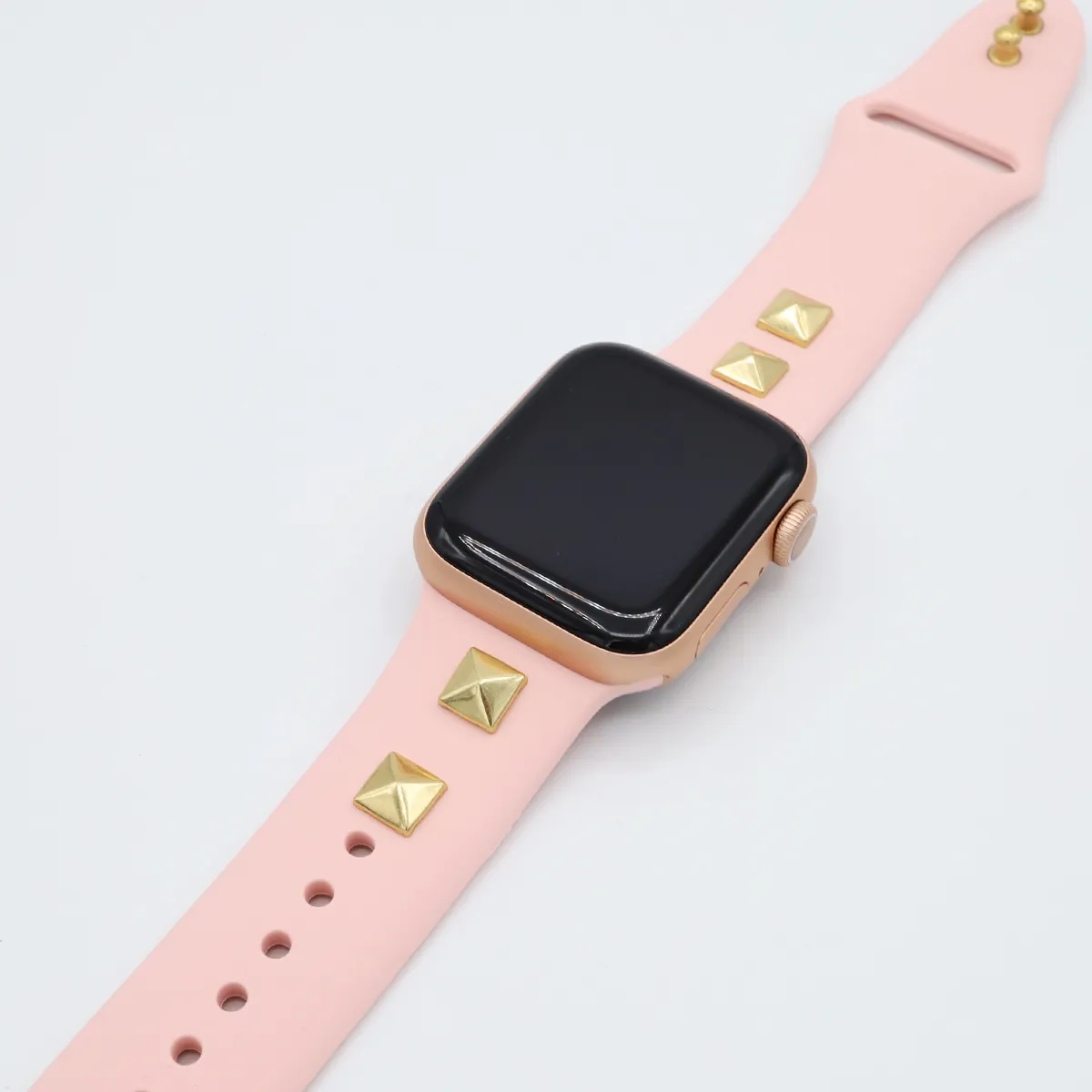 Pyramid Stud Silicone Apple Watch Band
