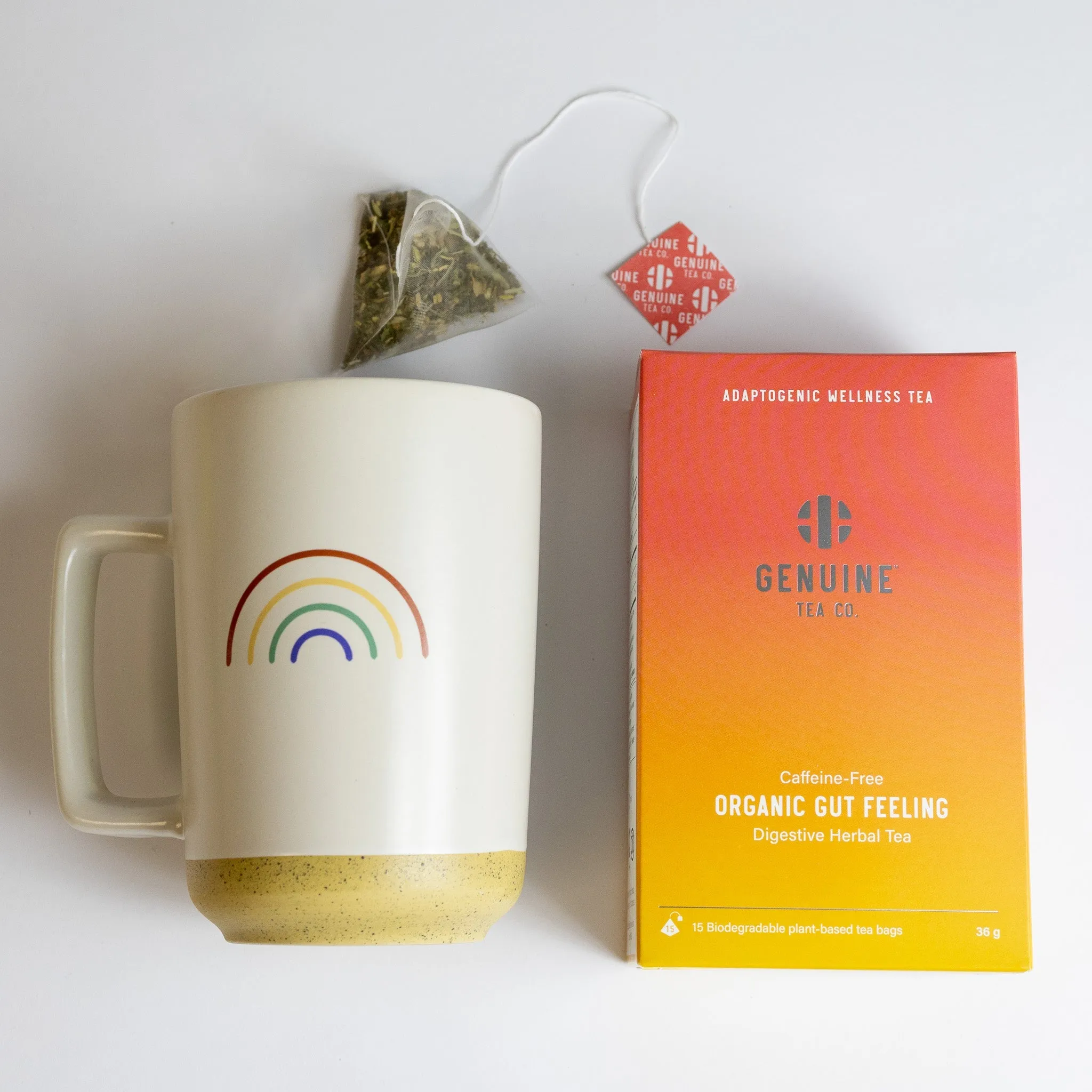 Pyramid Tea Bags - Organic Gut Feeling - Genuine Tea Company - Toronto - Canada