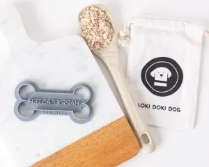 "Happy Easter"  Bone Shaped Dog Biscuit Cookie Cutter