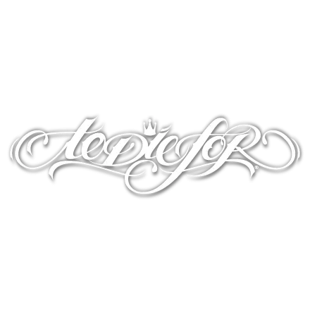 "TANGLED" DIE-CUT VINYL STICKER: 10" (WHITE)