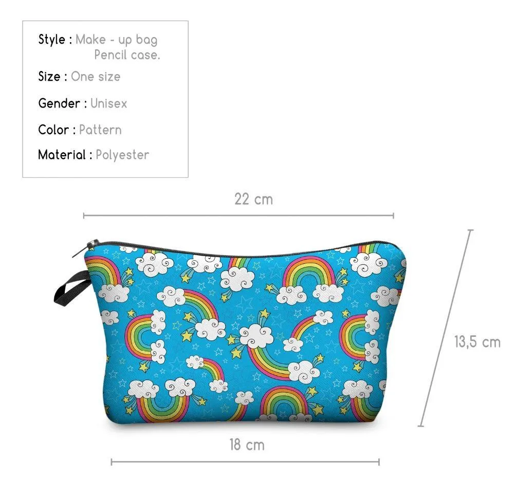 Rainbow Makeup Bag