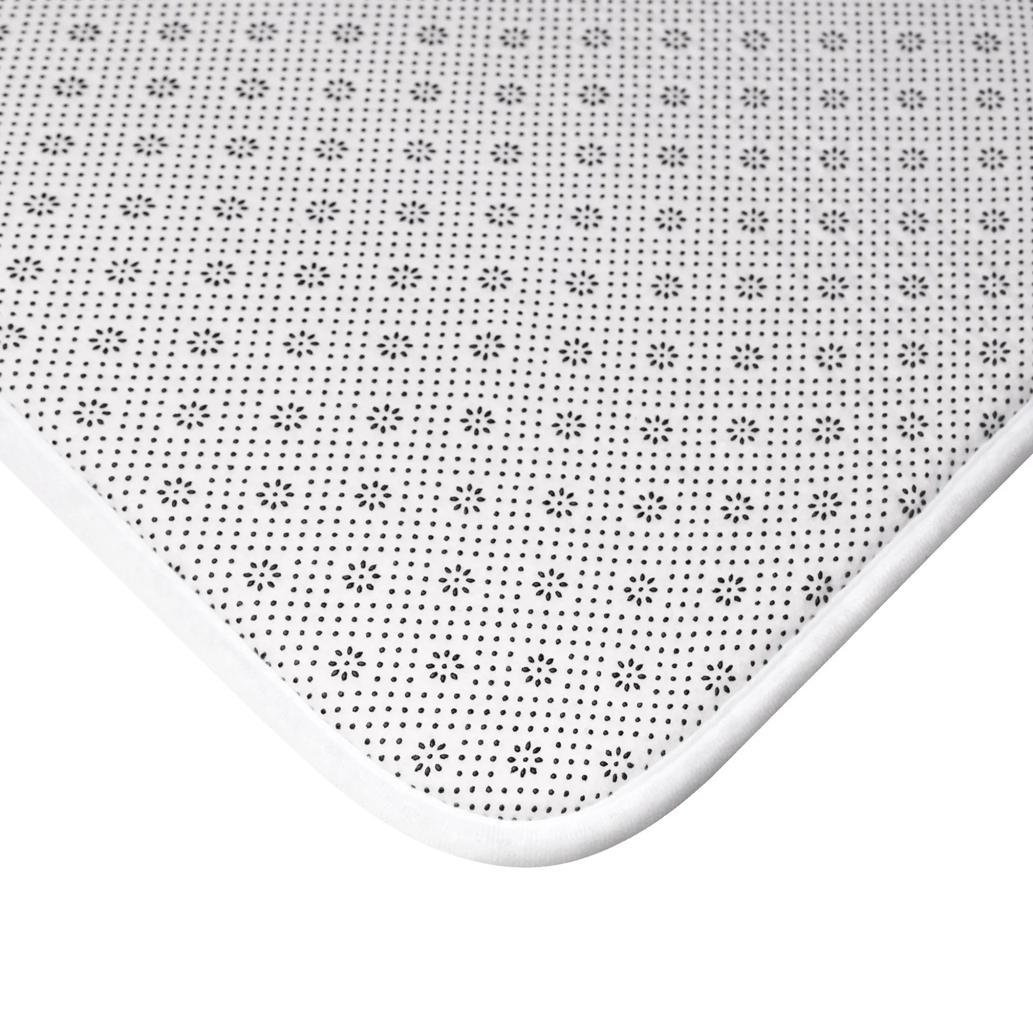 Red Bird in the Snow Bath Mat