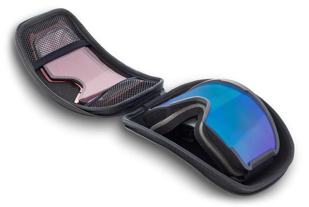 REKD Classic SnapFit Snow Goggle Kit - Black / Chromatic Sapphire