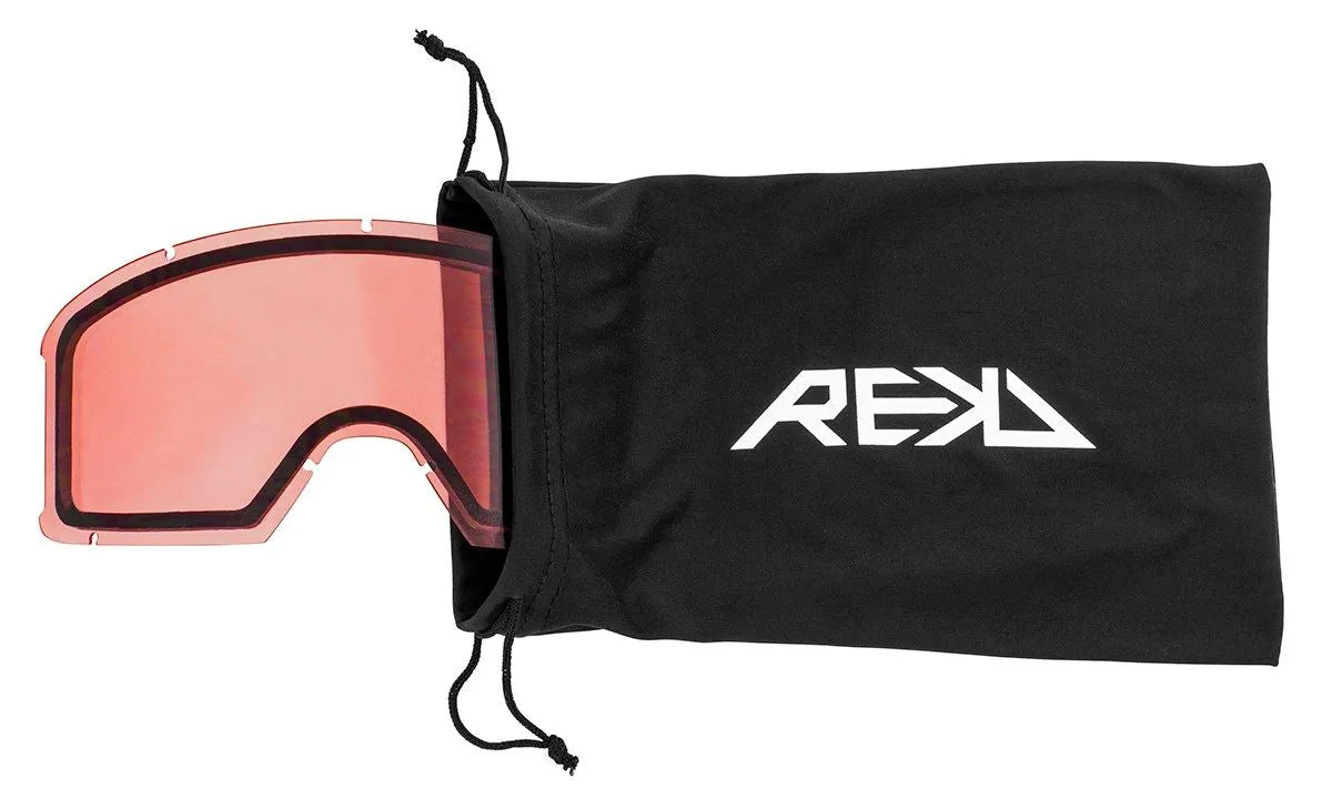 REKD Classic SnapFit Snow Goggle Kit - Black / Chromatic Sapphire
