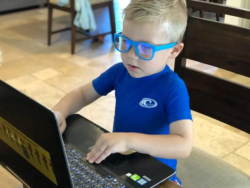 Ro Sham Bo  Screen Time Blue Blocker AVN Glasses Popple Pink (Min. of 2, multiples of 2)
