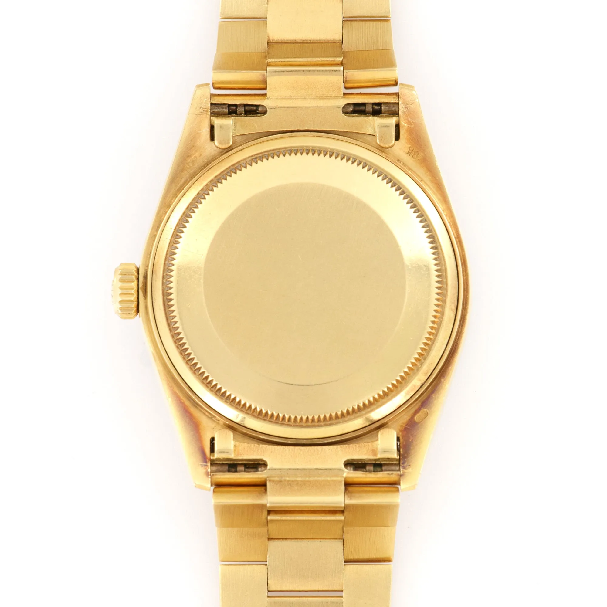 Rolex Yellow Gold Day-Date Blue Vignette Diamond Watch Ref. 18048