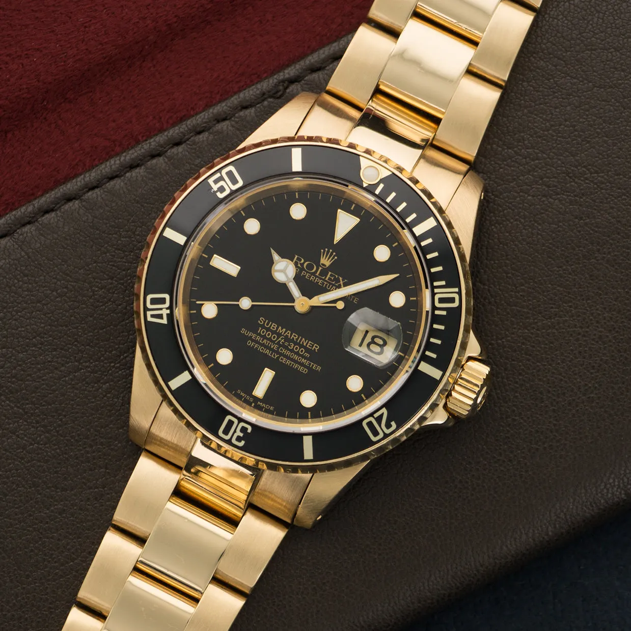 Rolex Yellow Gold Submariner Watch Ref. 16618