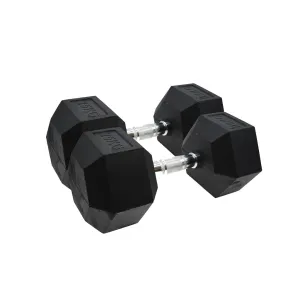 Rubber Hex Dumbbells