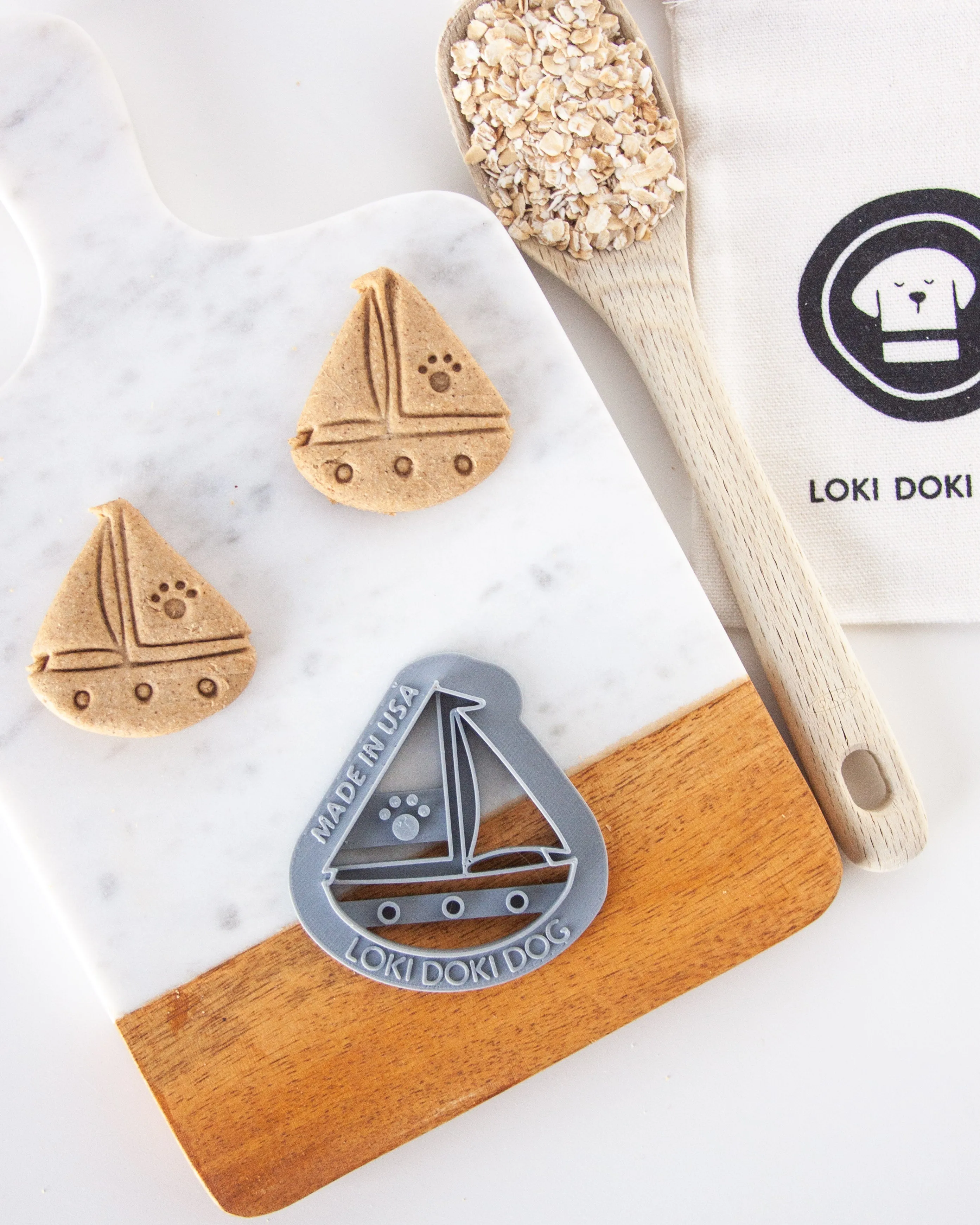 Sailboat Dog Biscuit Cookie Cutter