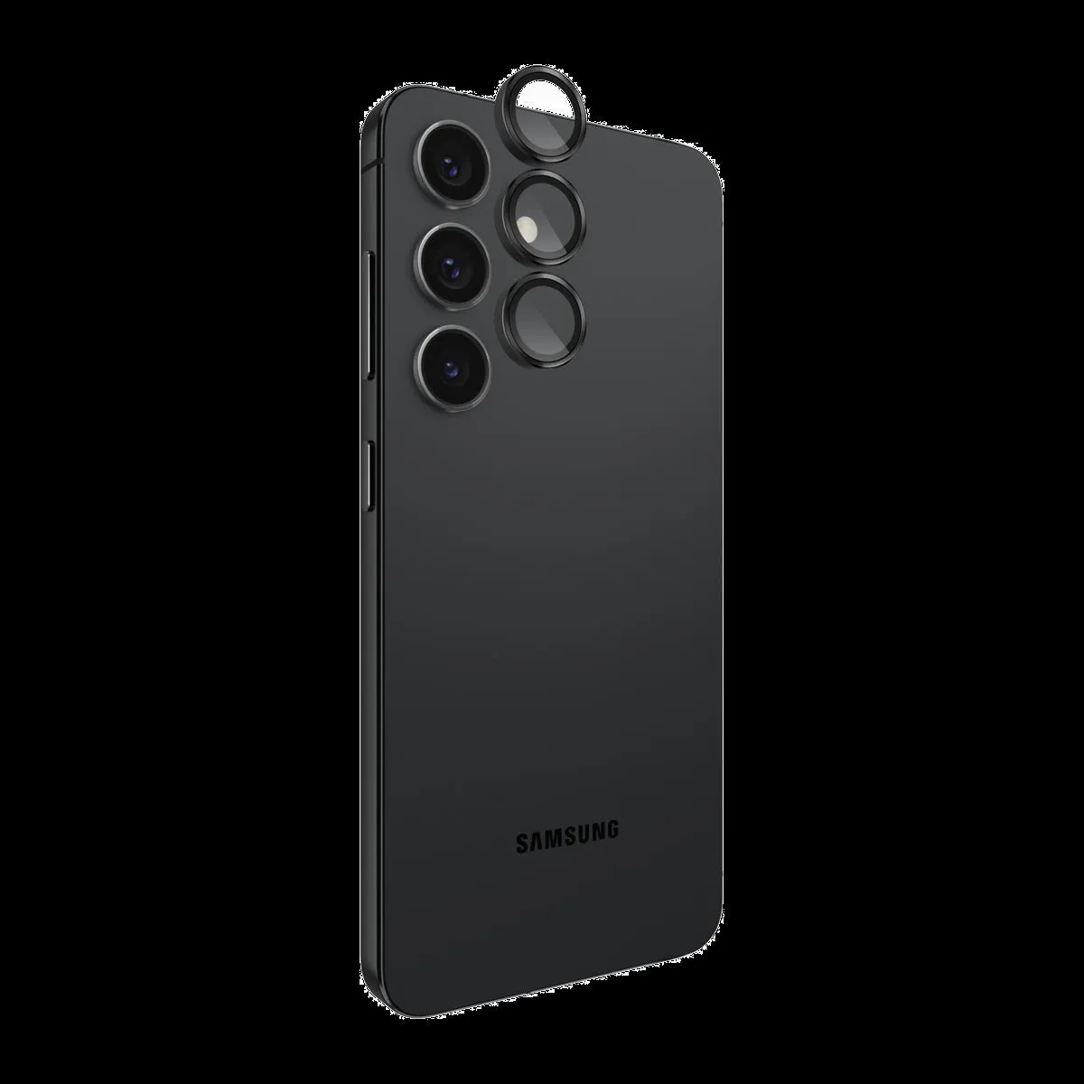 Samsung Galaxy S25 Case-Mate Aluminum Ring Glass Lens Protector - Black