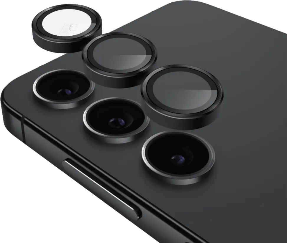 Samsung Galaxy S25 Case-Mate Aluminum Ring Glass Lens Protector - Black