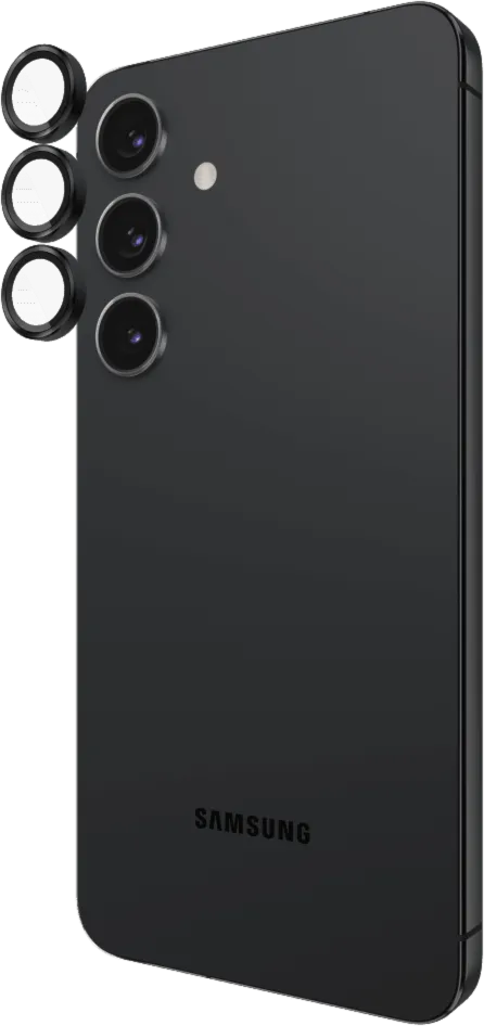 Samsung Galaxy S25 Case-Mate Aluminum Ring Glass Lens Protector - Black