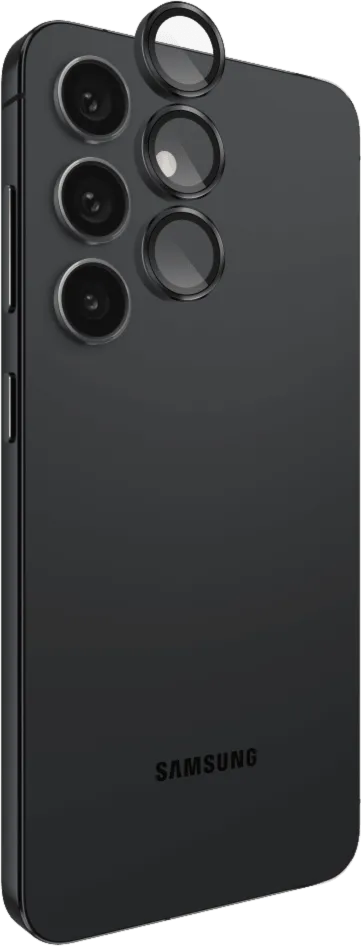 Samsung Galaxy S25 Case-Mate Aluminum Ring Glass Lens Protector - Black