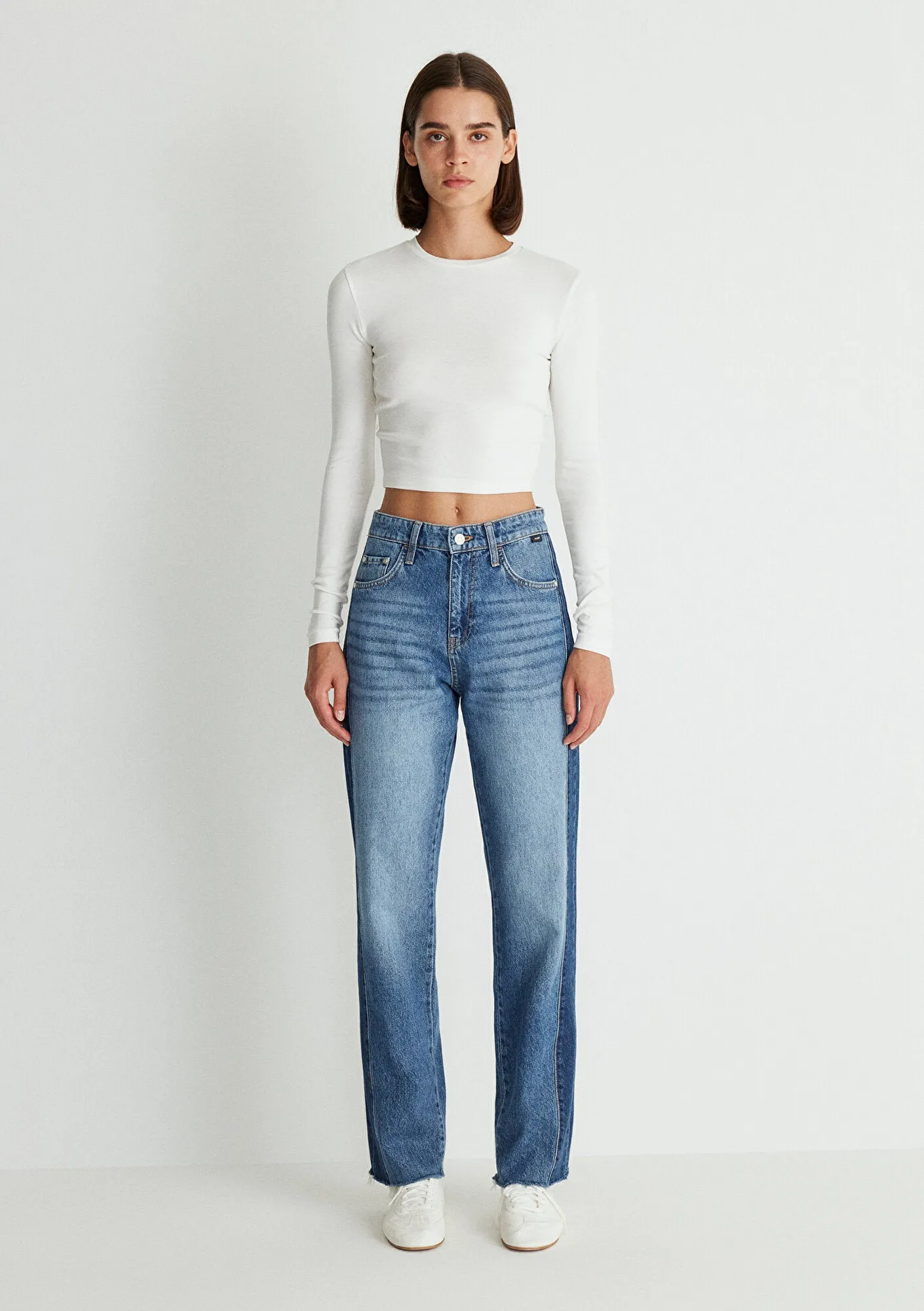 Savannah Recycled Blue Blocking Jean Pants