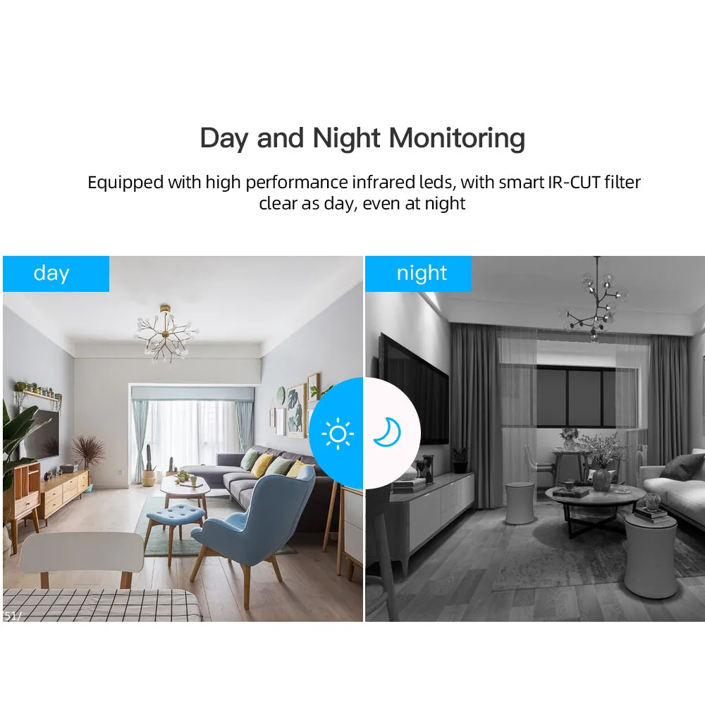 SDETER 1080P Sans Fil Mini WiFi Caméra Caméra de Sécurité À Domicile IP CCTV Surveillance IR Vision Nocturne Motion Détecter Bébé Moniteur P2P