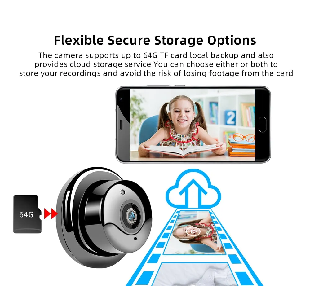 SDETER 1080P Sans Fil Mini WiFi Caméra Caméra de Sécurité À Domicile IP CCTV Surveillance IR Vision Nocturne Motion Détecter Bébé Moniteur P2P