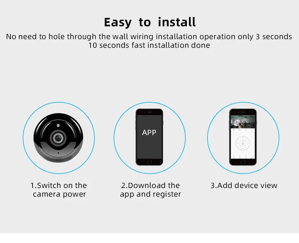 SDETER 1080P Sans Fil Mini WiFi Caméra Caméra de Sécurité À Domicile IP CCTV Surveillance IR Vision Nocturne Motion Détecter Bébé Moniteur P2P