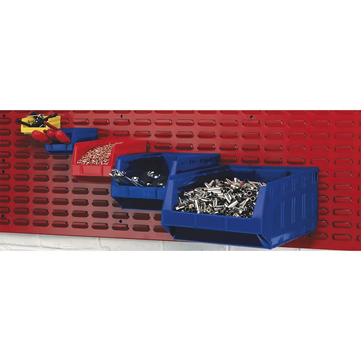 Sealey Plastic Storage Bin 105 x 165 x 85mm - Blue Pack of 48