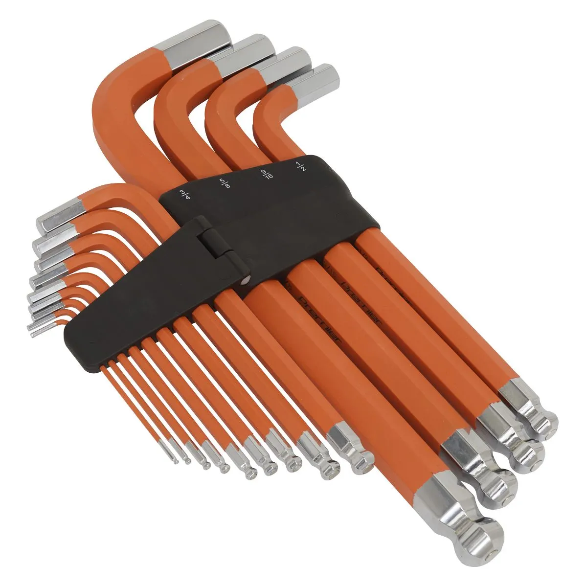 Sealey Premier Jumbo Ball End Hex Key Set 13 Piece Anti Slip Imperial 5/64" - 3/4
