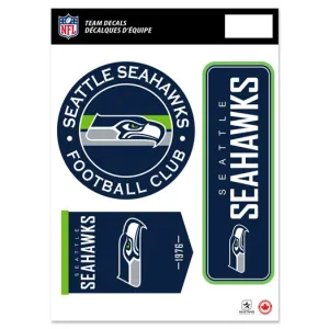 Seattle Seahawks Fan Decal Set - 8" x 11"