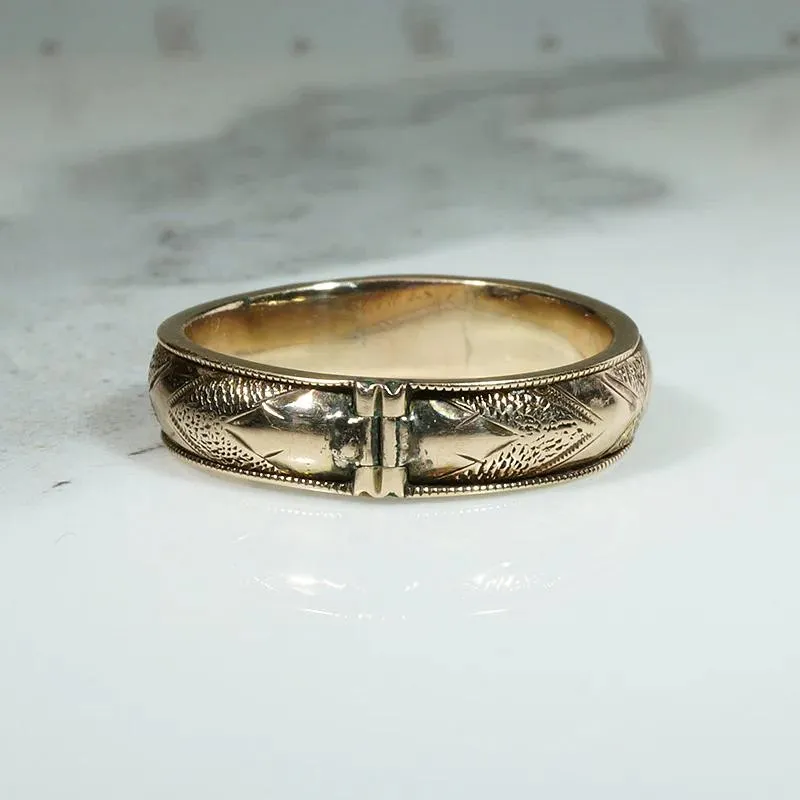 Sept. 1st 1876 Memorial Band with Hidden Hair Compartments