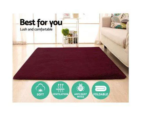 Shaggy Rug Burgundy