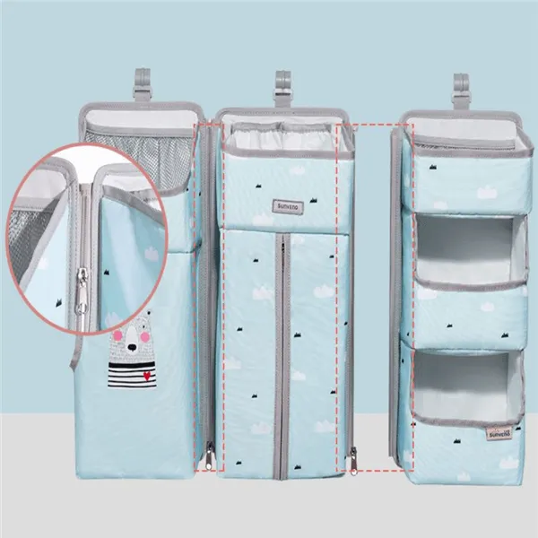 Shelf bag storage bedside hanging bag