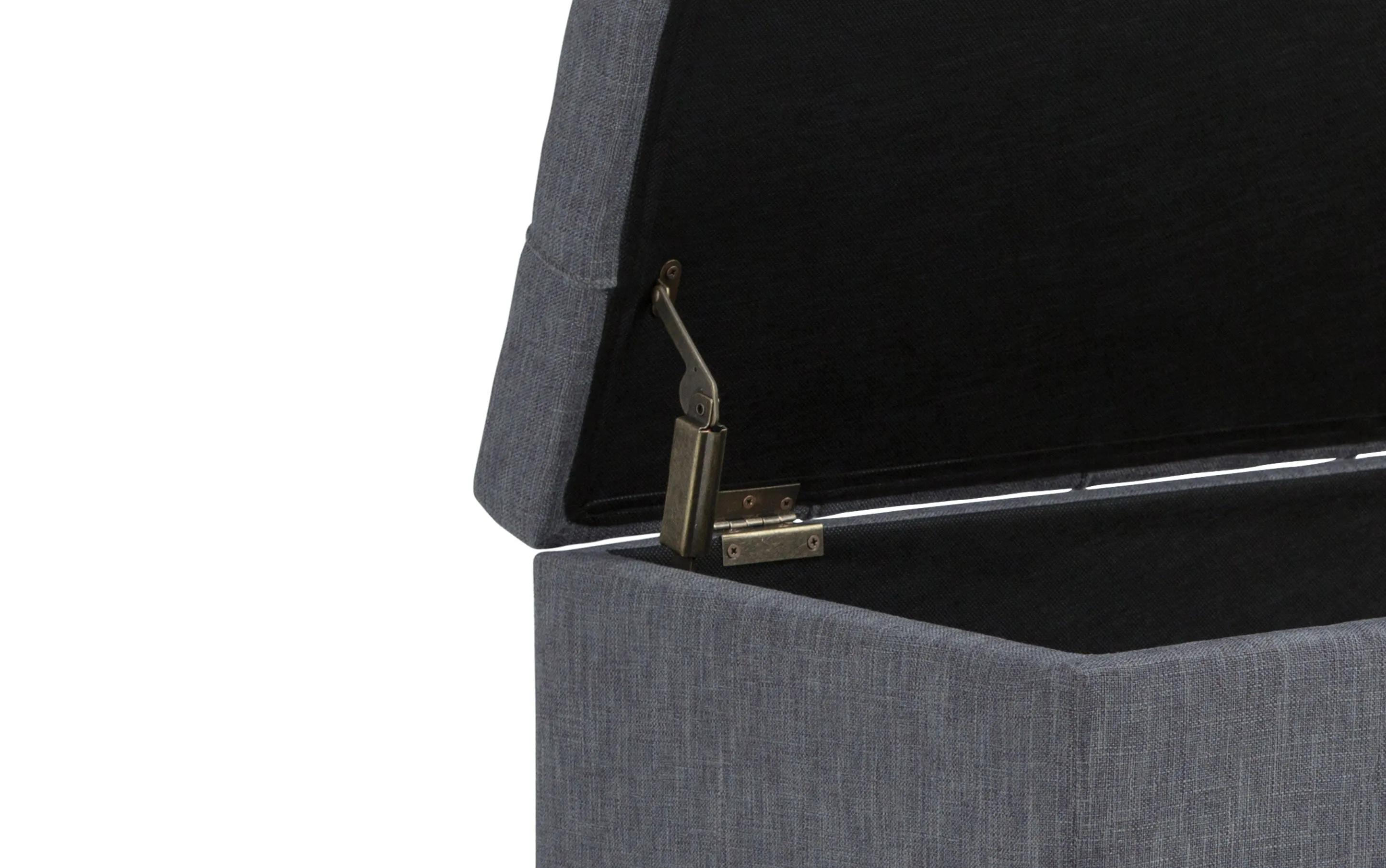 Sienna Storage Ottoman in Linen