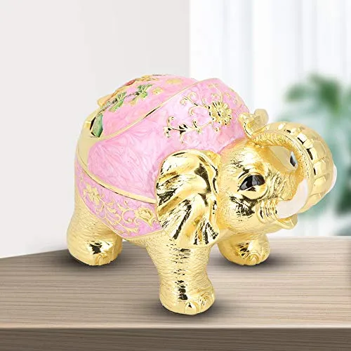 SIK® Alloy Ashtray, Multifunction Desktop tage Ashtray with Cover for Home(Golden Pink)