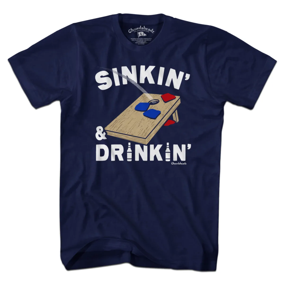 Sinkin' & Drinkin' Cornhole T-Shirt