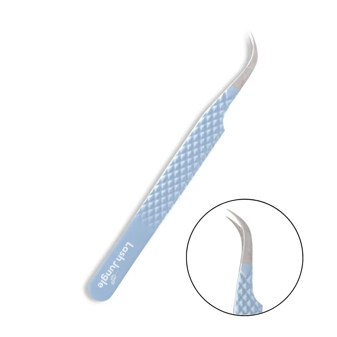 Sky Blue Lash Tweezers – Crane