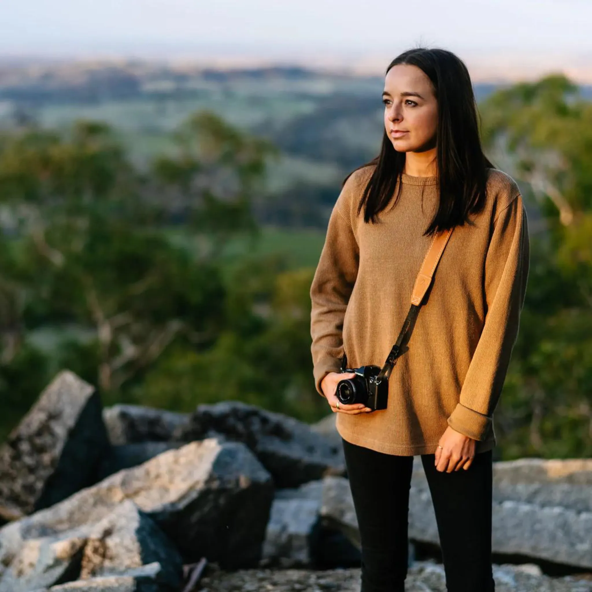Slim 30 Leather Camera Strap