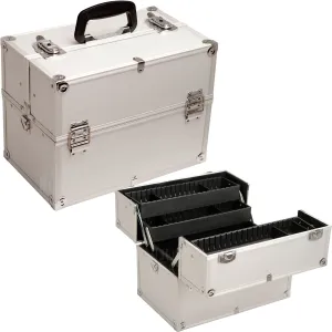 Small Silver Makeup Travel Case