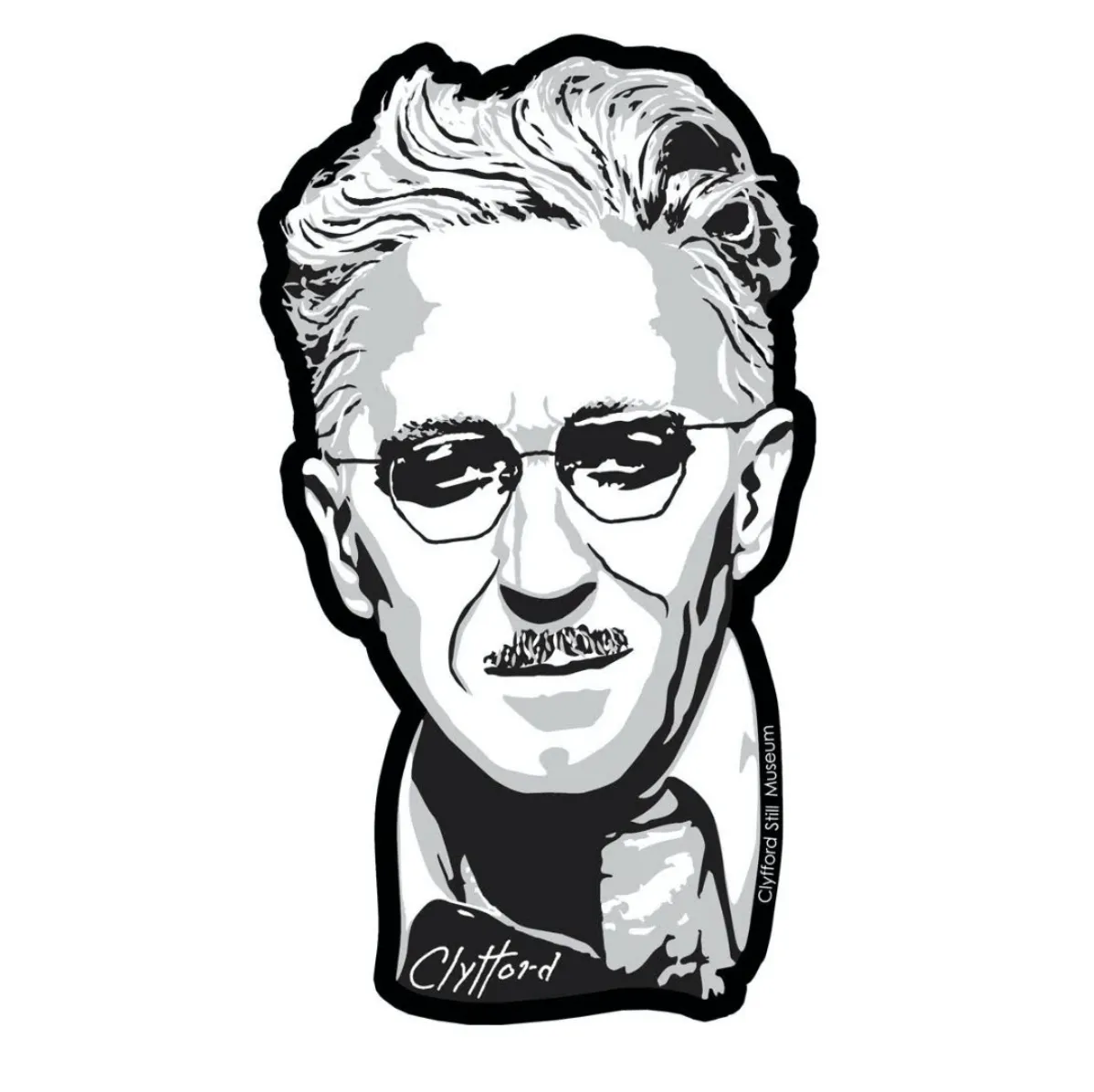 Small Sticker Portrait of Still
