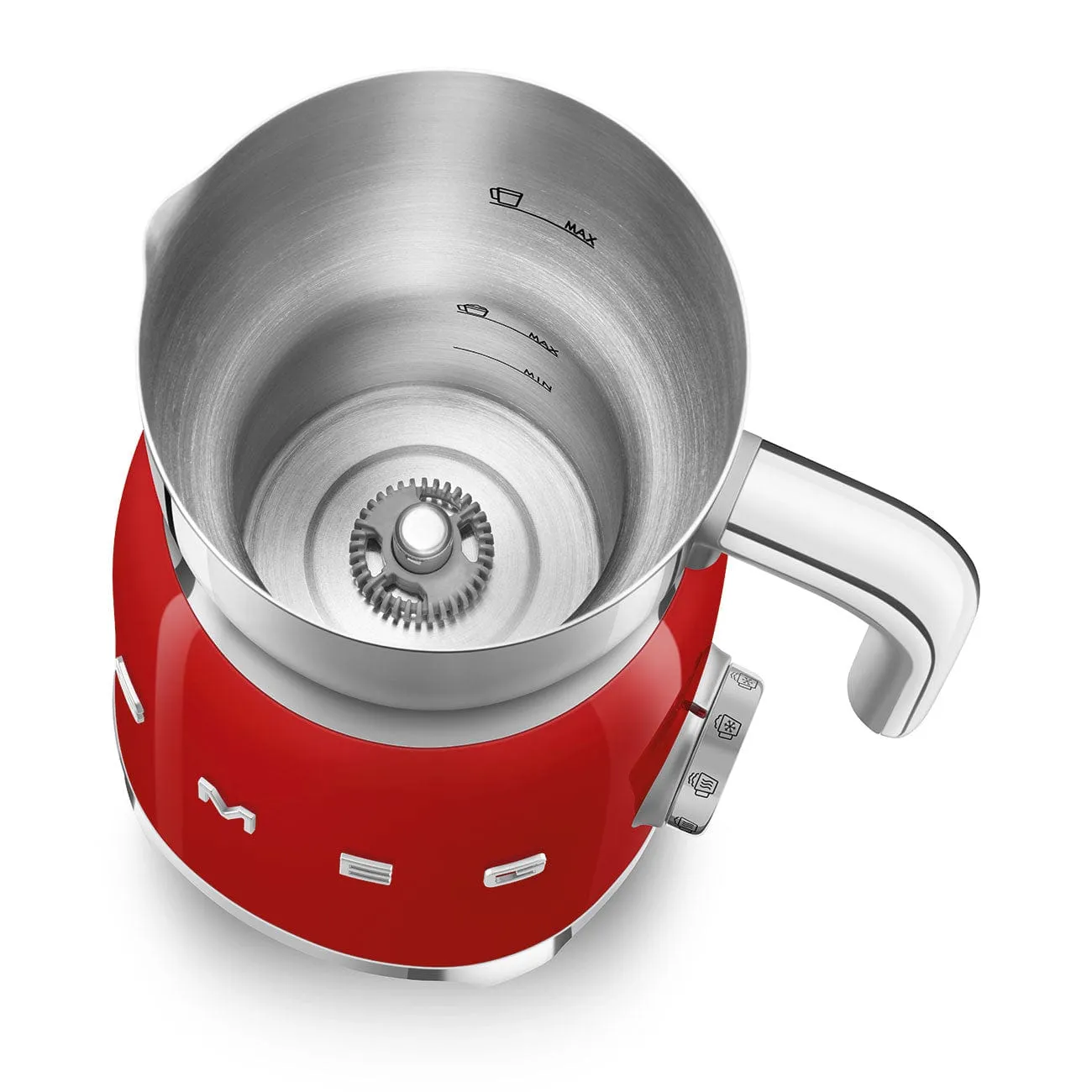 Smeg Retro Milk Frother Red MFF01RDEU