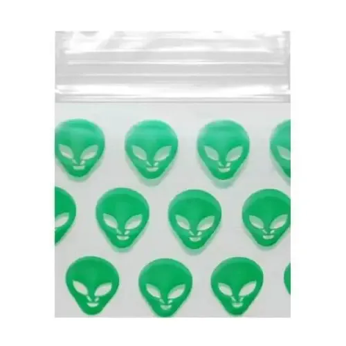 Smell Proof Bags - Alien Head Pack 1k