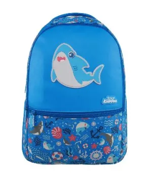SMILY KIDDOS 17 INCH BACKPACK BABY SHARK THEME BLUE