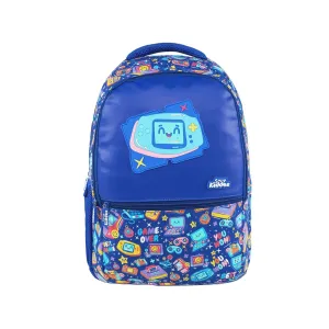 SMILY KIDDOS 17 INCH BACKPACK GAMER THEME BLUE 17 INCHES