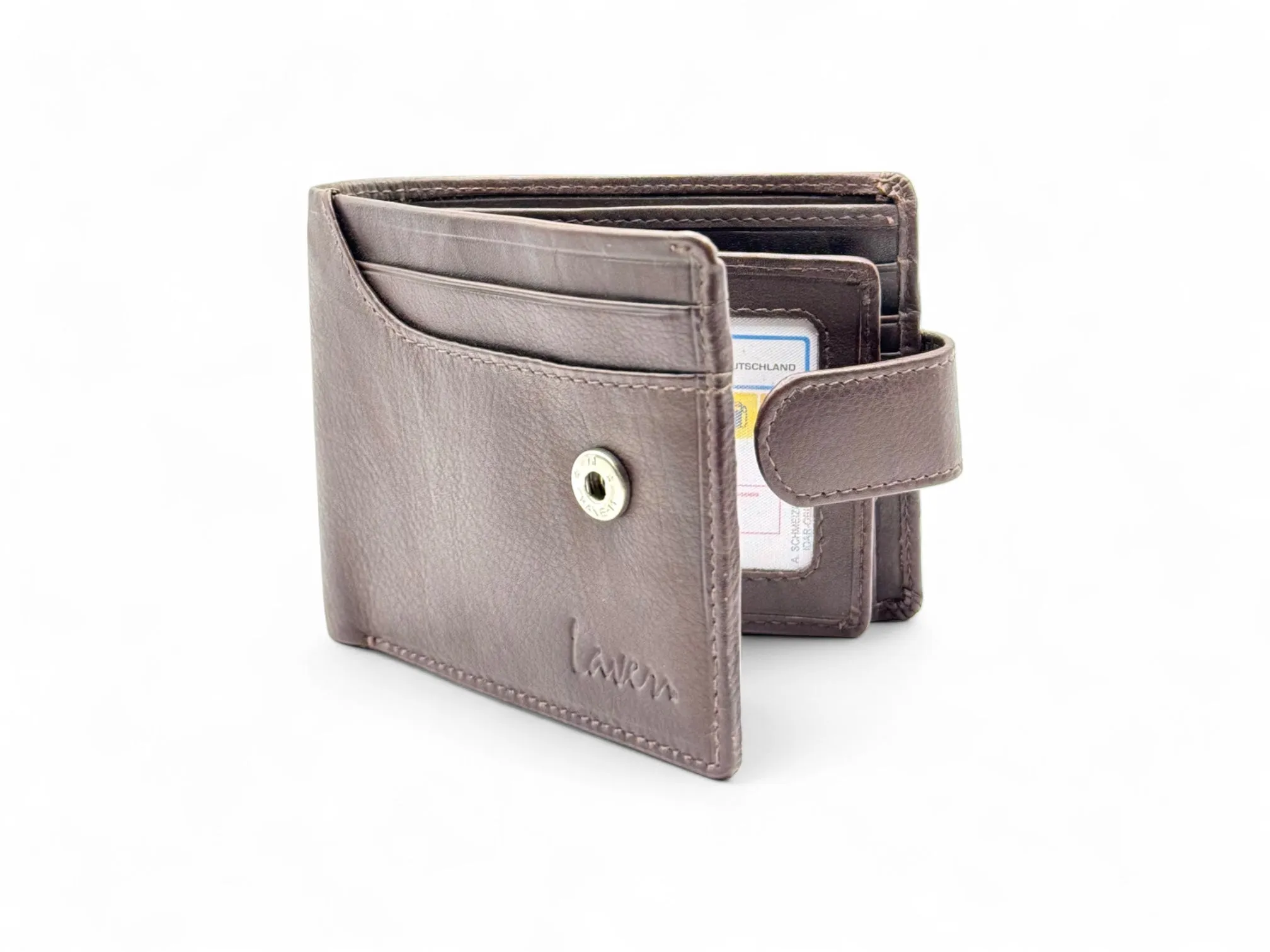 Smooth Premium 16 Card Billfold RFID Wallet |Coin Pocket | Loop #4094NCL